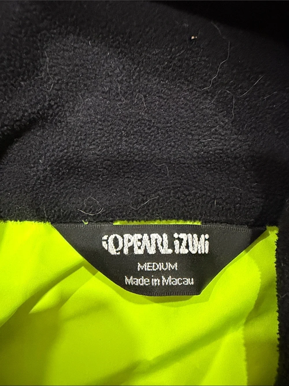 Pearl Izumi Neon Yellow and Black Cycling Vest - Picture 2 of 7
